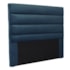 Cabeceira Estofada Nubia SPZ 160cm Queen Size Veludo Azul Marinho
