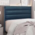Cabeceira Estofada Nubia SPZ 160cm Queen Size Veludo Azul Marinho