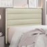 Cabeceira Estofada Nubia SPZ 160cm Queen Size Veludo Bege