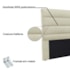 Cabeceira Estofada Nubia SPZ 160cm Queen Size Veludo Bege