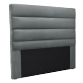 Cabeceira Estofada Nubia SPZ 160cm Queen Size Veludo Cinza