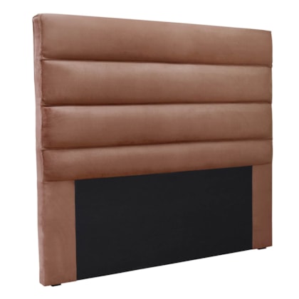 Cabeceira Estofada Nubia SPZ 160cm Queen Size Veludo Cobre