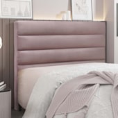Cabeceira Estofada Nubia SPZ 160cm Queen Size Veludo Lilás