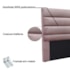 Cabeceira Estofada Nubia SPZ 160cm Queen Size Veludo Lilás