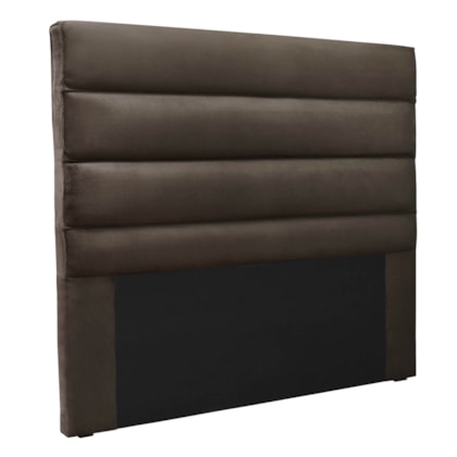 Cabeceira Estofada Nubia SPZ 160cm Queen Size Veludo Marrom