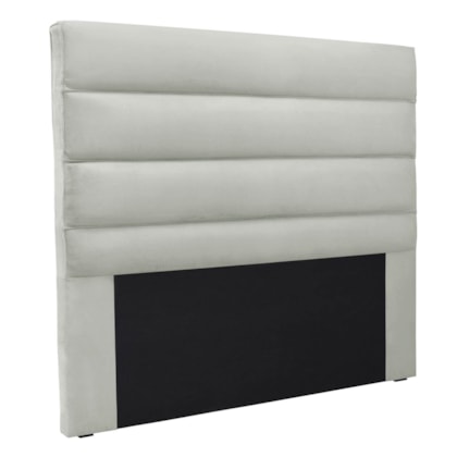 Cabeceira Estofada Nubia SPZ 160cm Queen Size Veludo Prata
