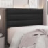 Cabeceira Estofada Nubia SPZ 160cm Queen Size Veludo Preto