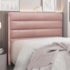 Cabeceira Estofada Nubia SPZ 160cm Queen Size Veludo Rosa