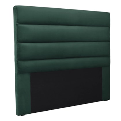 Cabeceira Estofada Nubia SPZ 160cm Queen Size Veludo Verde