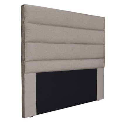 Cabeceira Estofada Nubia SPZ 195cm King Size Linho Areia