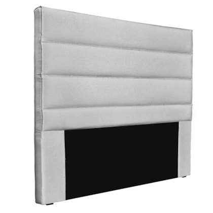 Cabeceira Estofada Nubia SPZ 195cm King Size Linho Grigio