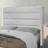 Cabeceira Estofada Nubia SPZ 195cm King Size Linho Grigio
