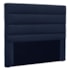 Cabeceira Estofada Nubia SPZ 90cm Solteiro Suede Azul Marinho