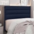 Cabeceira Estofada Nubia SPZ 90cm Solteiro Suede Azul Marinho