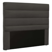 Cabeceira Estofada Nubia SPZ 90cm Solteiro Suede Cinza
