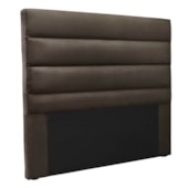 Cabeceira Estofada Nubia SPZ 90cm Solteiro Suede Marrom