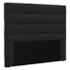 Cabeceira Estofada Nubia SPZ 90cm Solteiro Suede Preto
