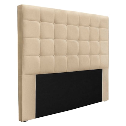 Cabeceira Estofada Polônia SPZ 160cm Queen Size Linho Dourado