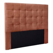 Cabeceira Estofada Polônia SPZ 160cm Queen Size Veludo Cobre