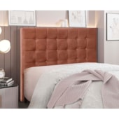 Cabeceira Estofada Polônia SPZ 160cm Queen Size Veludo Cobre