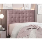 Cabeceira Estofada Polônia SPZ 160cm Queen Size Veludo Lilás