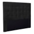 Cabeceira Estofada Polônia SPZ 160cm Queen Size Veludo Preto
