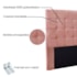 Cabeceira Estofada Polônia SPZ 160cm Queen Size Veludo Rosa