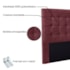 Cabeceira Estofada Polônia SPZ 160cm Queen Size Veludo Vinho