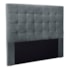 Cabeceira Estofada Polônia SPZ 195cm King Size Veludo Cinza