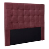Cabeceira Estofada Polônia SPZ 195cm King Size Veludo Vinho
