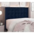 Cabeceira Estofada Polônia SPZ 90cm Solteiro Suede Azul Marinho