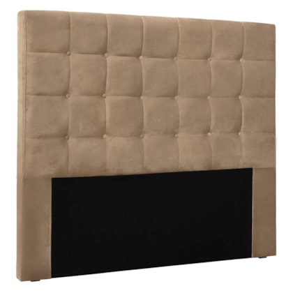 Cabeceira Estofada Polônia SPZ 90cm Solteiro Suede Bege