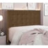 Cabeceira Estofada Polônia SPZ 90cm Solteiro Suede Caramelo