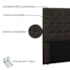 Cabeceira Estofada Polônia SPZ 90cm Solteiro Suede Marrom