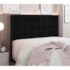 Cabeceira Estofada Polônia SPZ 90cm Solteiro Suede Preto