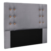 Cabeceira Estofada Santorini 195cm King Size Linho