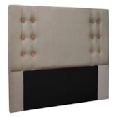 Cabeceira Estofada Santorini 195cm King Size Linho