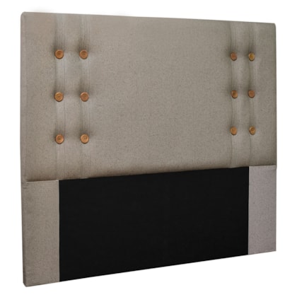 Cabeceira Estofada Santorini 195cm King Size Linho