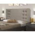 Cabeceira Estofada Santorini 195cm King Size Linho