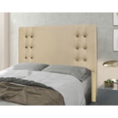 Cabeceira Estofada Santorini SPZ 140cm Casal Linho Dourado
