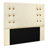 Cabeceira Estofada Santorini SPZ 140cm Casal Linho Pérola