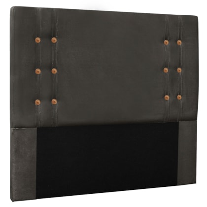 Cabeceira Estofada Santorini SPZ 140cm Casal Suede Cinza