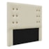 Cabeceira Estofada Santorini SPZ 160cm Queen Size Veludo Bege