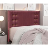 Cabeceira Estofada Santorini SPZ 160cm Queen Size Veludo Vinho