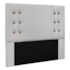 Cabeceira Estofada Santorini SPZ 195cm King Size Linho Grigio