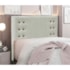 Cabeceira Estofada Santorini SPZ 195cm King Size Veludo Prata