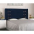 Cabeceira Estofada Santorini SPZ 90cm Solteiro Suede Azul Marinho