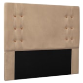 Cabeceira Estofada Santorini SPZ 90cm Solteiro Suede Bege