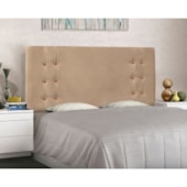 Cabeceira Estofada Santorini SPZ 90cm Solteiro Suede Bege