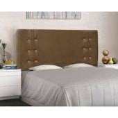 Cabeceira Estofada Santorini SPZ 90cm Solteiro Suede Caramelo